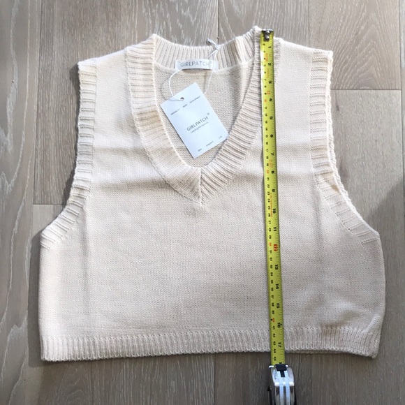 Cream Sweater Vest - Picture 7 of 11